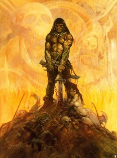 Frazetta Conan the Adventurer cover