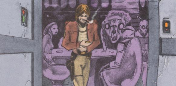 Aliens at Starbuck's pyramid game