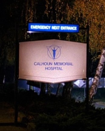Calhoun Memorial Hospital sign