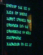 V writing