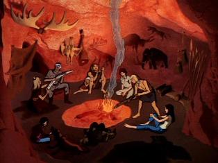mealtime in the cave