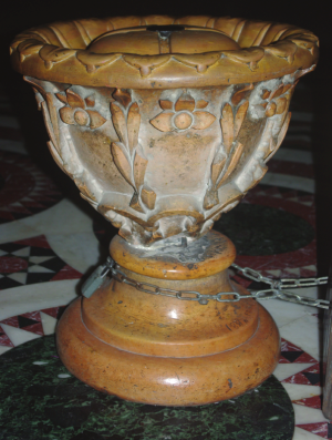 Omphalos Mundi in the Church of the Holy Sepulchre