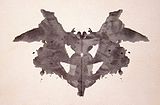 Rorschach inkblot Card I