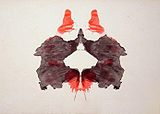 Rorschach inkblot Card II